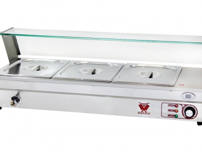 Bain marie vitrina 3GN