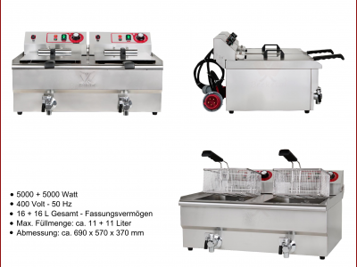 Friteza 2 x 16 lit. 3F
