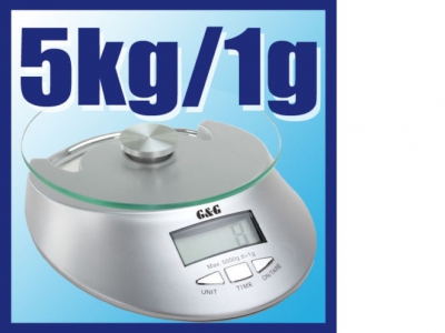 Kuhinjska tehtnica 5kg srebrna