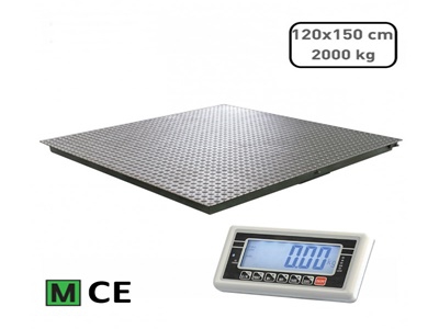 Skladiščna tehtnica 120 x 150 cm / 2T (overjena)