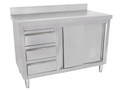 Inox delovni pult 120 x 60 cm