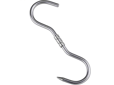 Inox vrtljiv kavelj 9 x 220