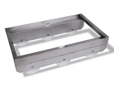 Inox voziček za zaboje