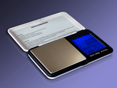 Žepna tehtnica 300g / 0.01g črno-bela