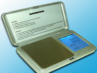 Žepna tehtnica 300g/0.01g srebrna