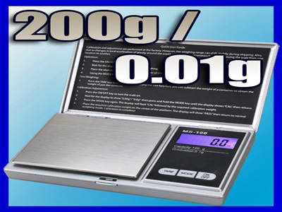 Žepna tehtnica MS-200 srebrna